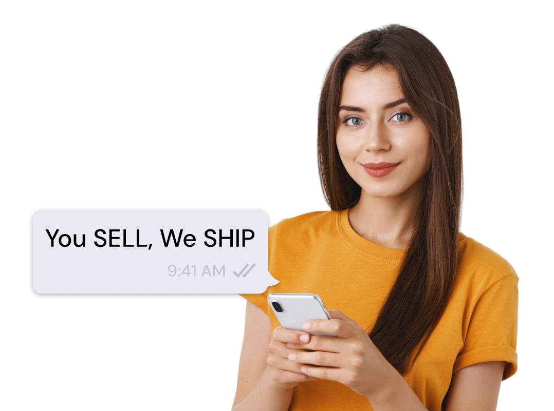 Woman with smartphone