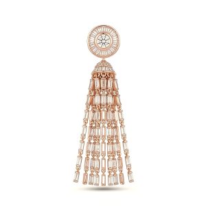 925 Sterling Silver Rose Gold Plated Tassel Fringe Statement Pendant Jewellery