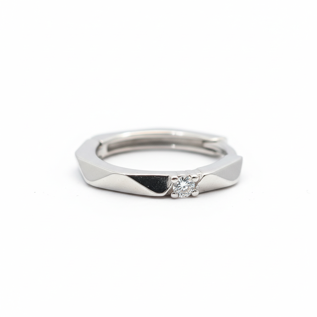 LUXE 925 Sterling Silver Geometric Huggie Hoop Earrings High Polish Rhodium Finish Minimal Everyday Jewellery