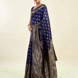 AXONIT Women's Silk Blend Banarasi Jacquard