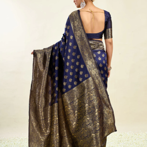 AXONIT Women's Silk Blend Banarasi Jacquard