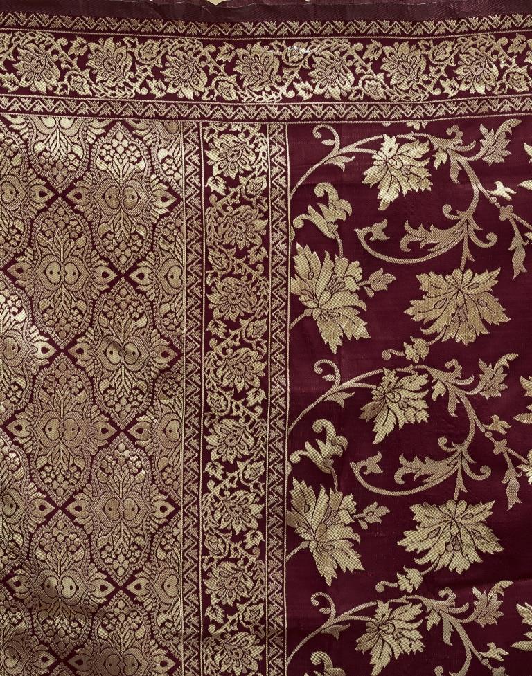 AXONIT Women's Silk Blend Banarasi Jacquard