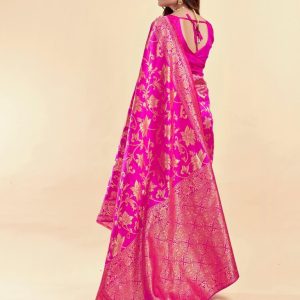AXONIT Women's Silk Blend Banarasi Jacquard