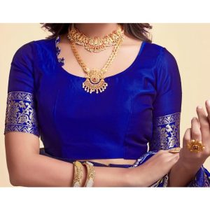 AXONIT Women's Silk Blend Banarasi Jacquard