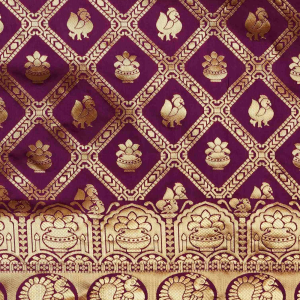 AXONIT Women's Silk Blend Banarasi Jacquard