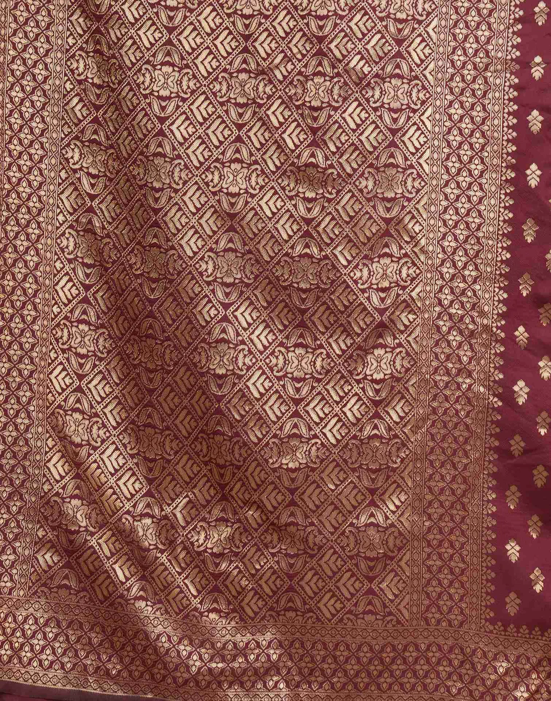 AXONIT Women's Silk Blend Banarasi Jacquard