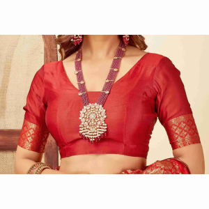 AXONIT Women's Silk Blend Banarasi Jacquard