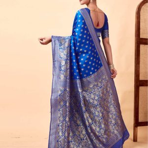 AXONIT Women's Silk Blend Banarasi Jacquard