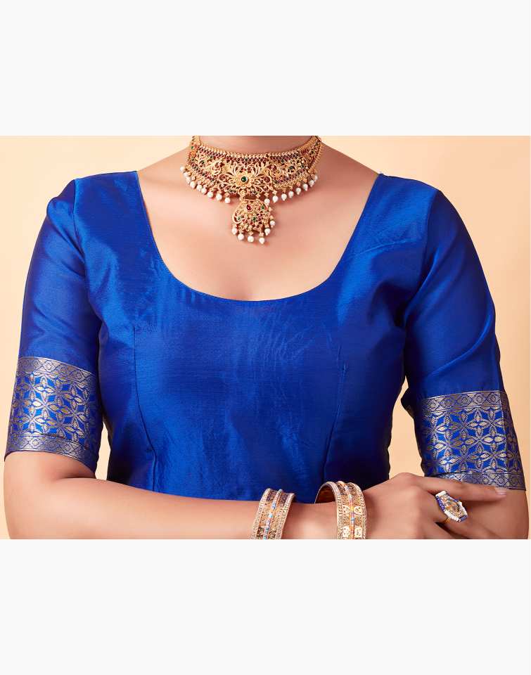 AXONIT Women's Silk Blend Banarasi Jacquard