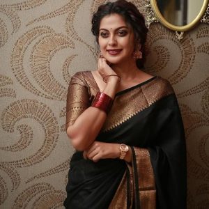 AXONIT Women's Premium Jacquard Silk Saree with Floral Brocade Border & Pallu Design with Unstitched Blouse Piece
