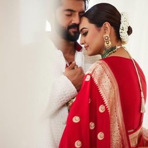 AXONIT Women's Premium Soft Silk Saree with Golden Zari Weaving with Butti Motifs & Zari Floral Pattern Border with Unstitched Blouse Piece - Red