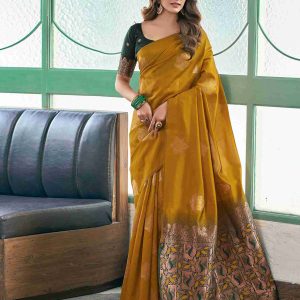 AXONIT Women's Premium Soft Silk Saree with