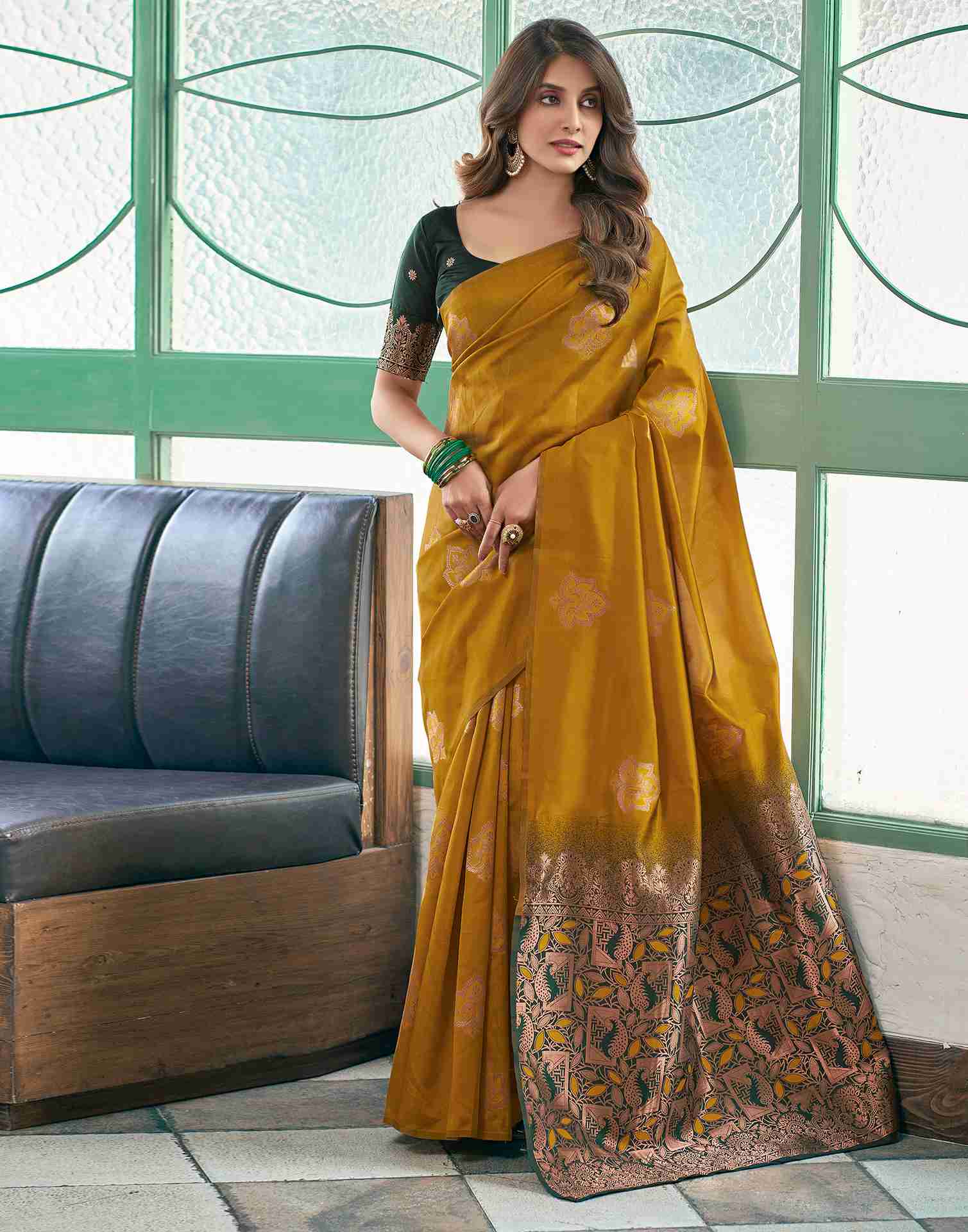 AXONIT Women's Premium Soft Silk Saree with