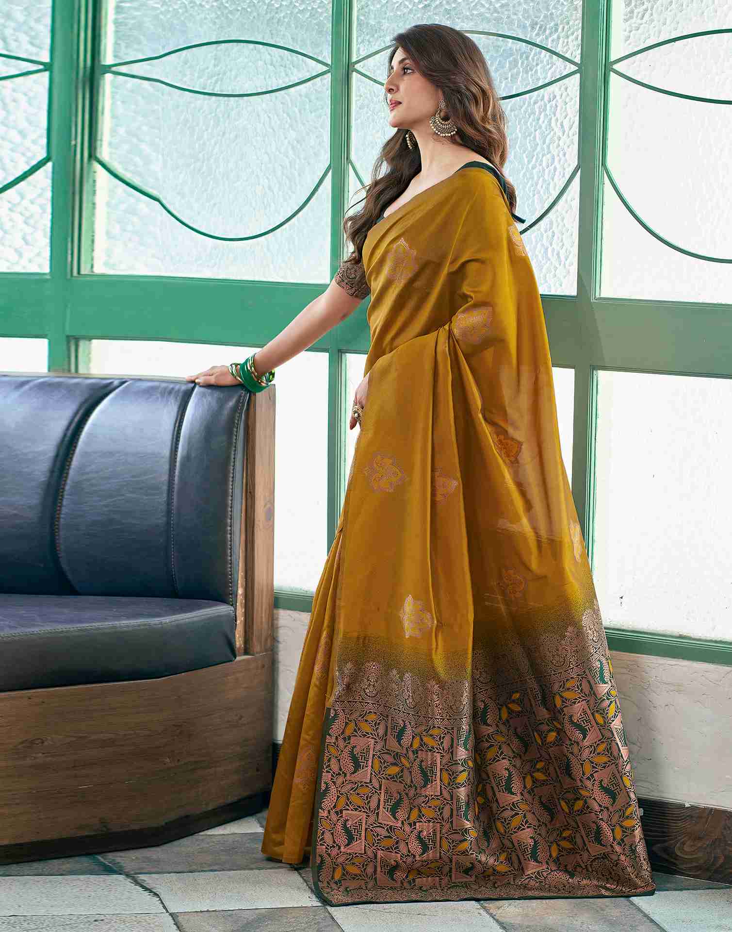 AXONIT Women's Premium Soft Silk Saree with