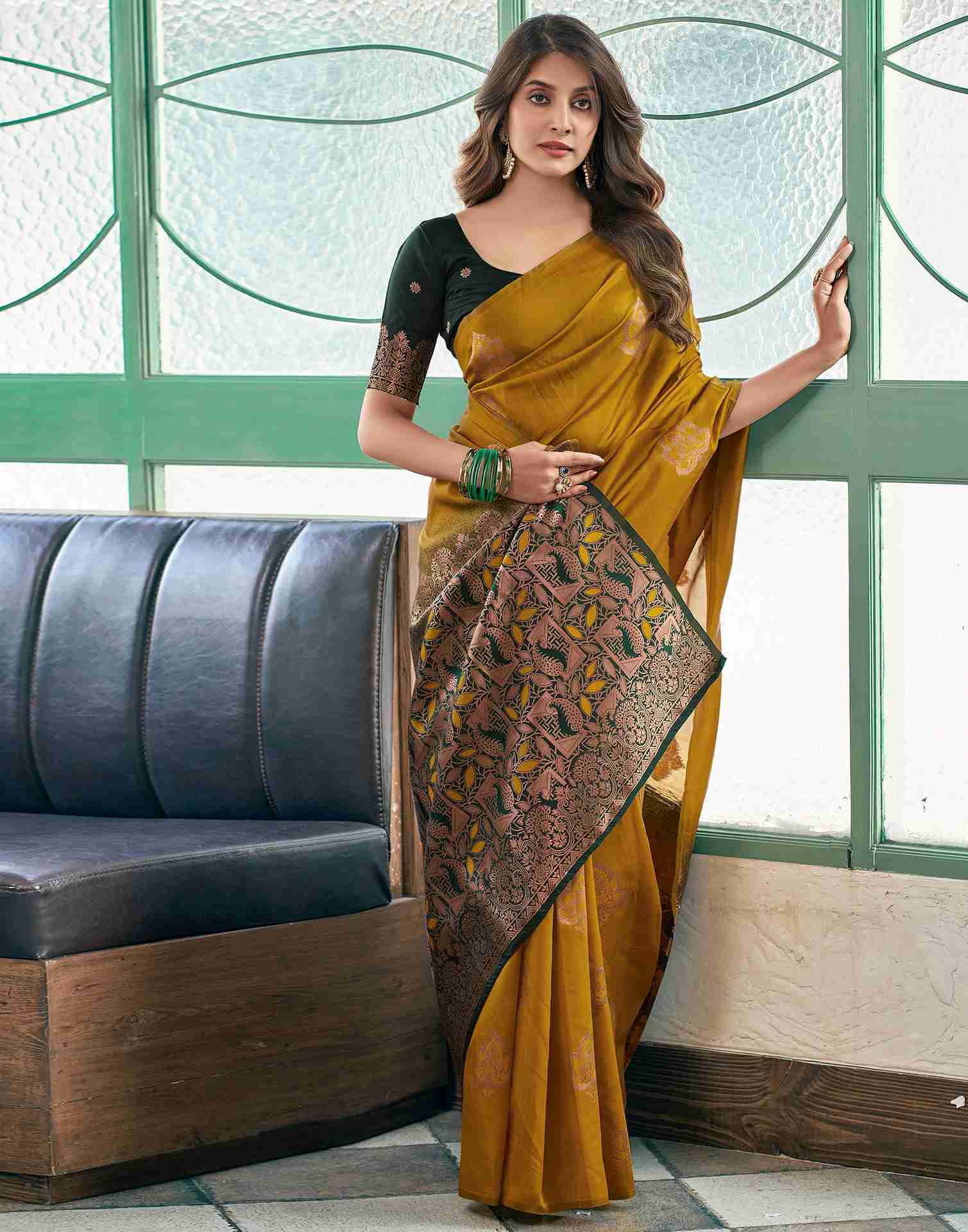 AXONIT Women's Premium Soft Silk Saree with