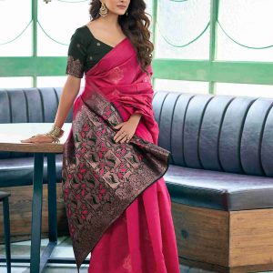 AXONIT Women's Premium Soft Silk Saree with
