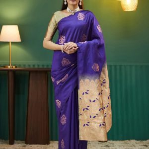 AXONIT Women's Premium Soft Silk Saree with