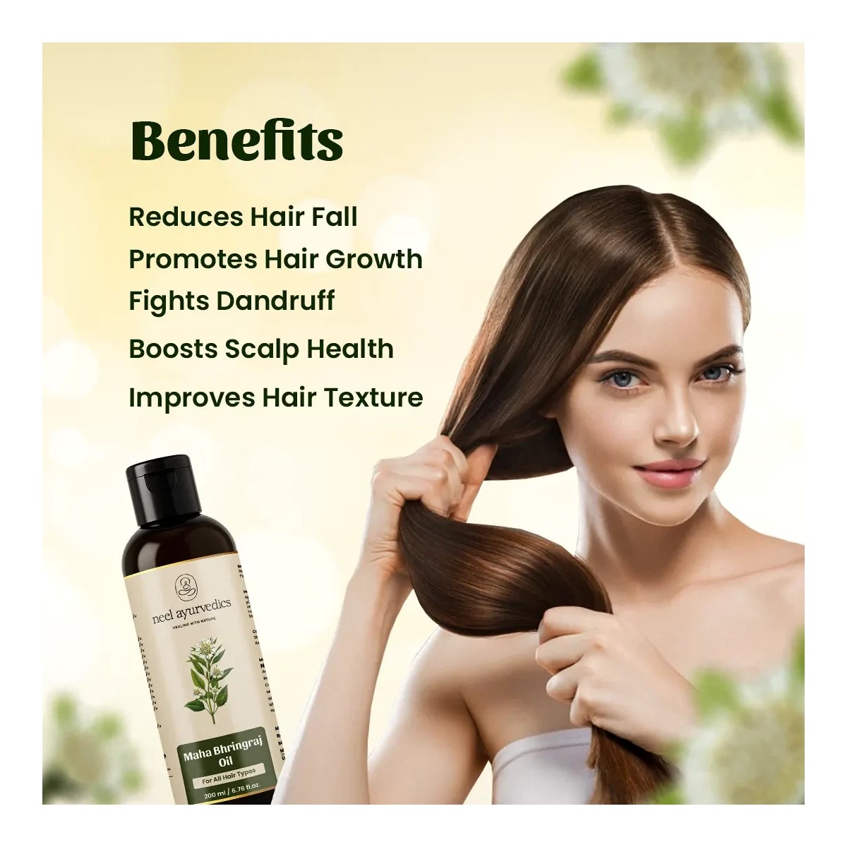 Neel Ayurvedics Maha Bhringraj Oil - 200 ml