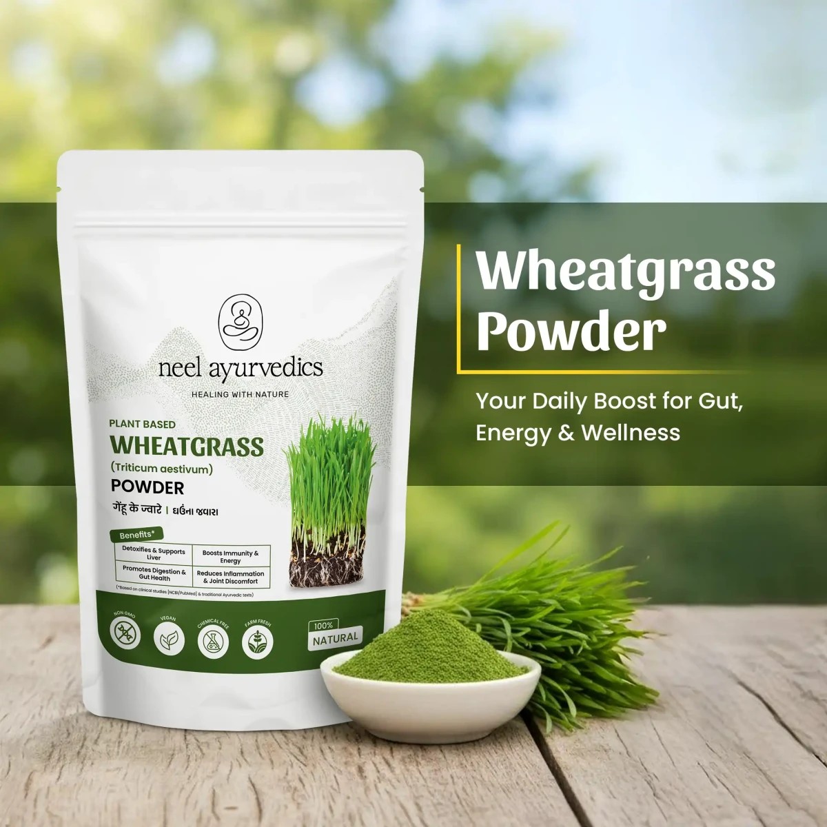 Neel Ayurvedics Wheatgrass Powder - 250 gm