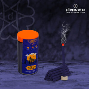 DivoRama Premium Special Dhoop Sticks/Floral Dhup Batti - Long Lasting Perfume for Home Fragrance/Meditation/Dhoop for Pooja with Free Dhoop Holder - Pack of 1 Jar x 100Gm